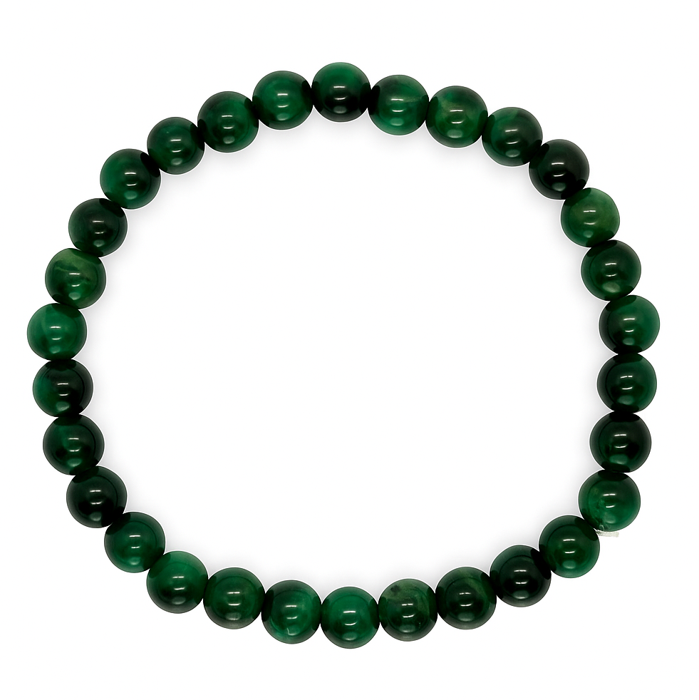 Handmade Green Agate Beaded Bracelet