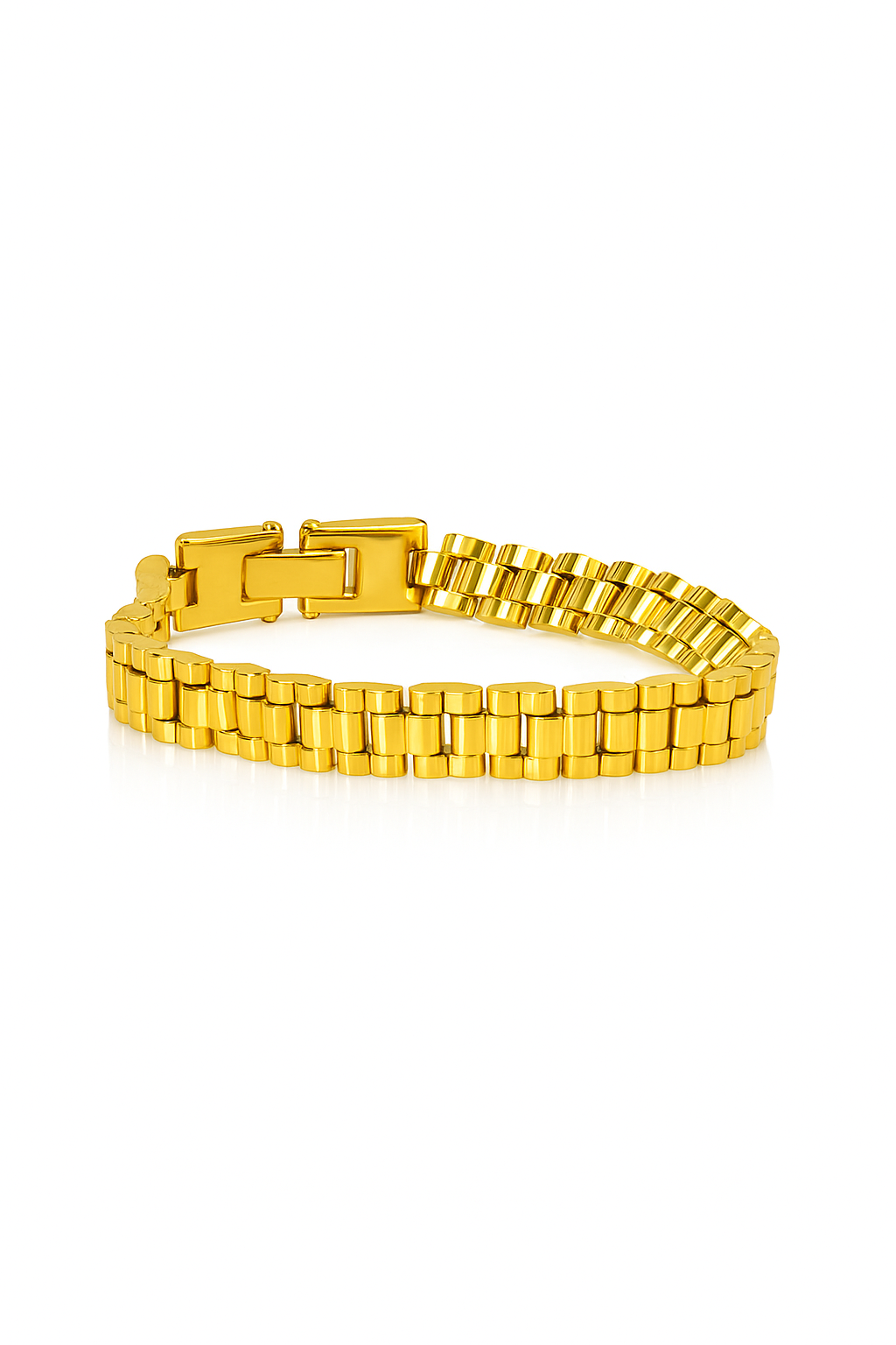Gold Watch-Style Chain Bracelet