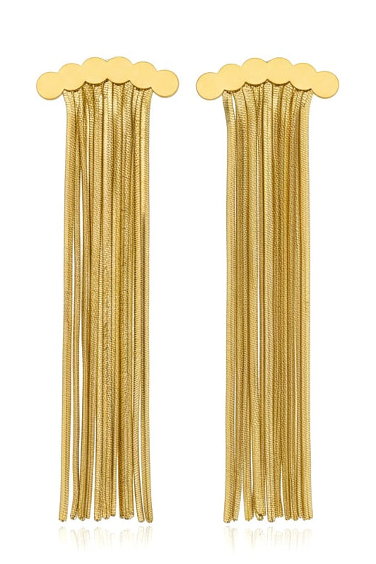 Cascading Tassel Drop Earrings