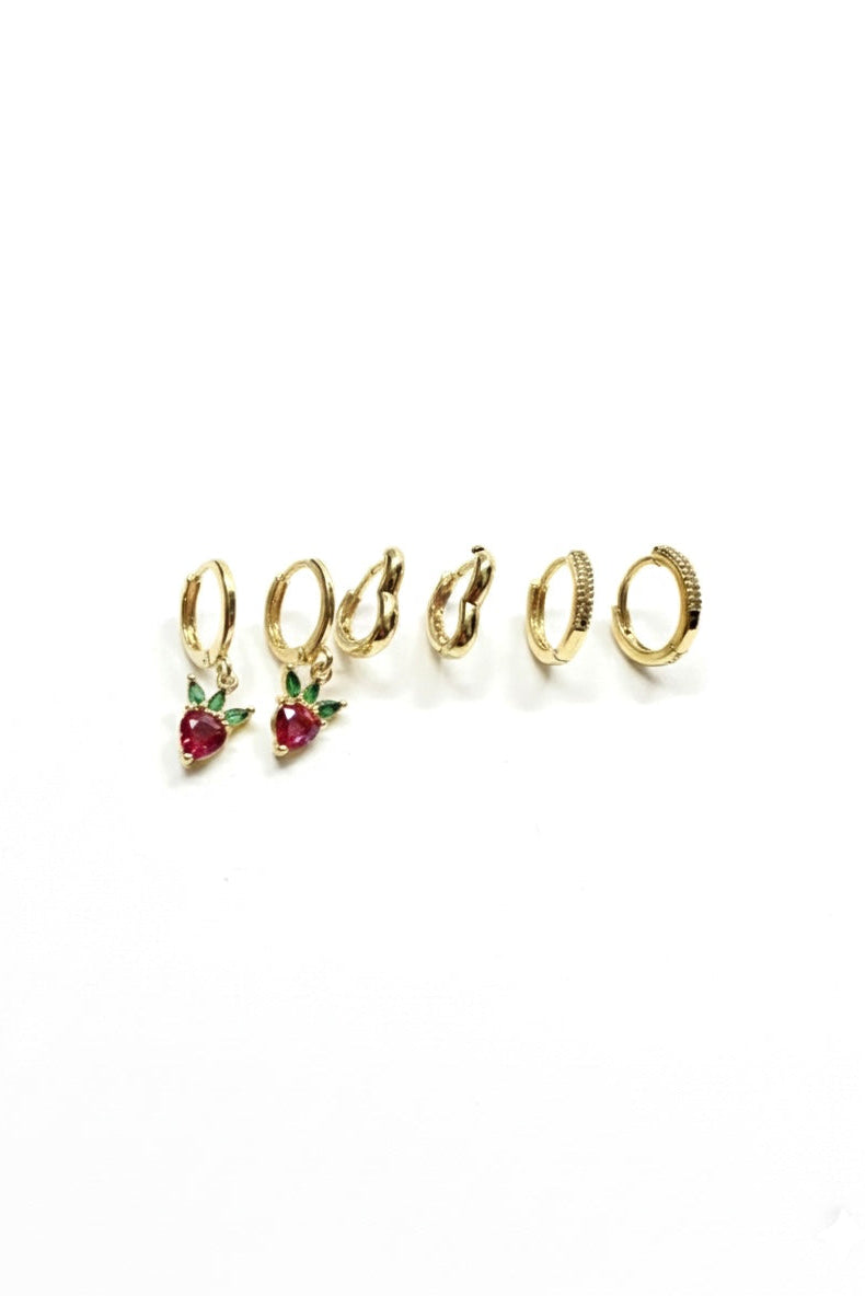 The Sweet Strawberry Set Earrings