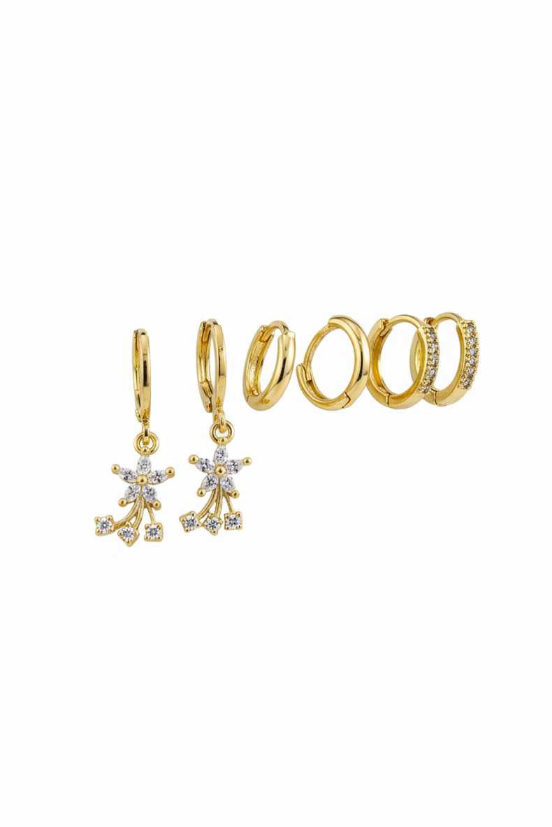 The Garden Flower Set Earrings