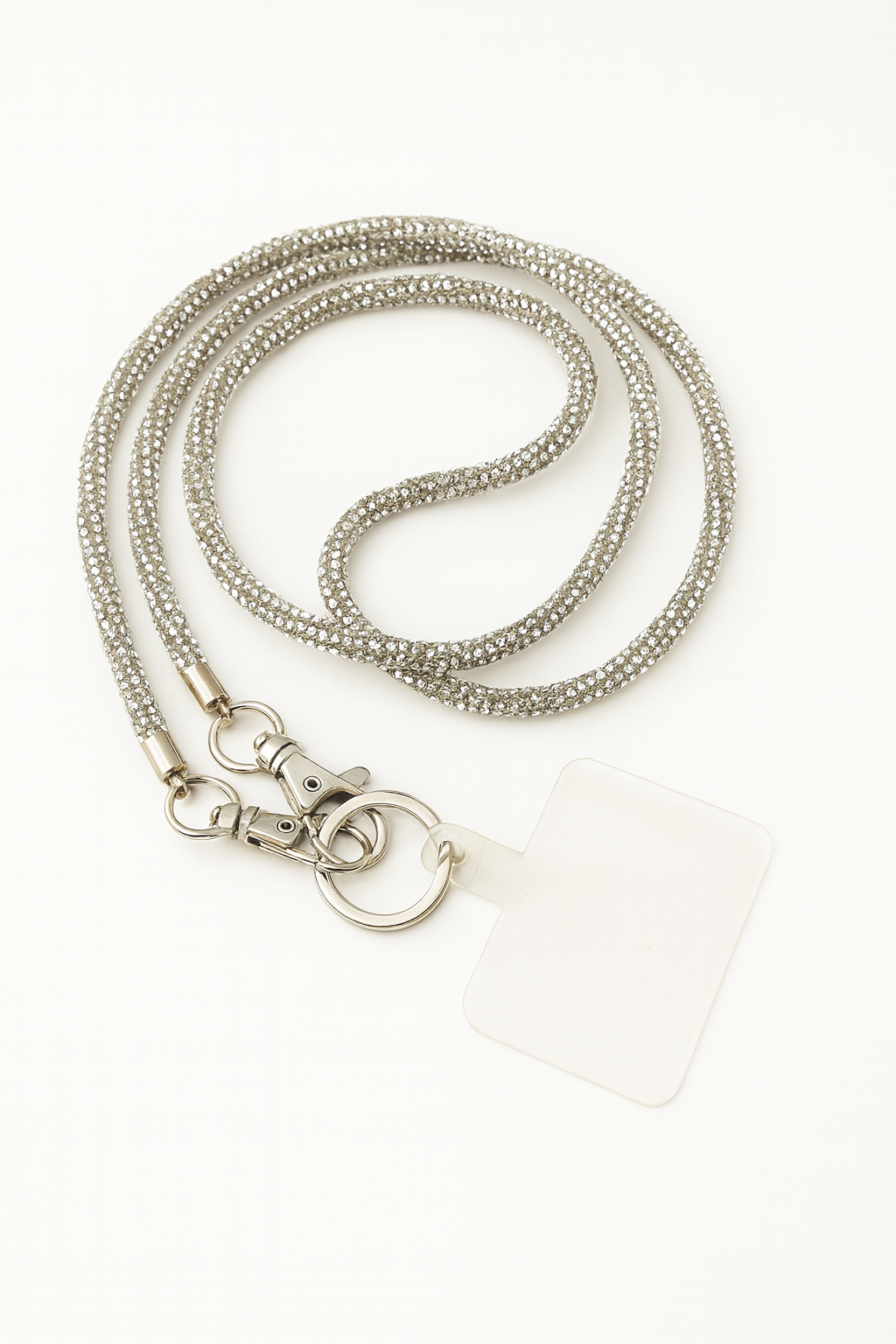 Crystal-Embellished Mobile Phone Strap