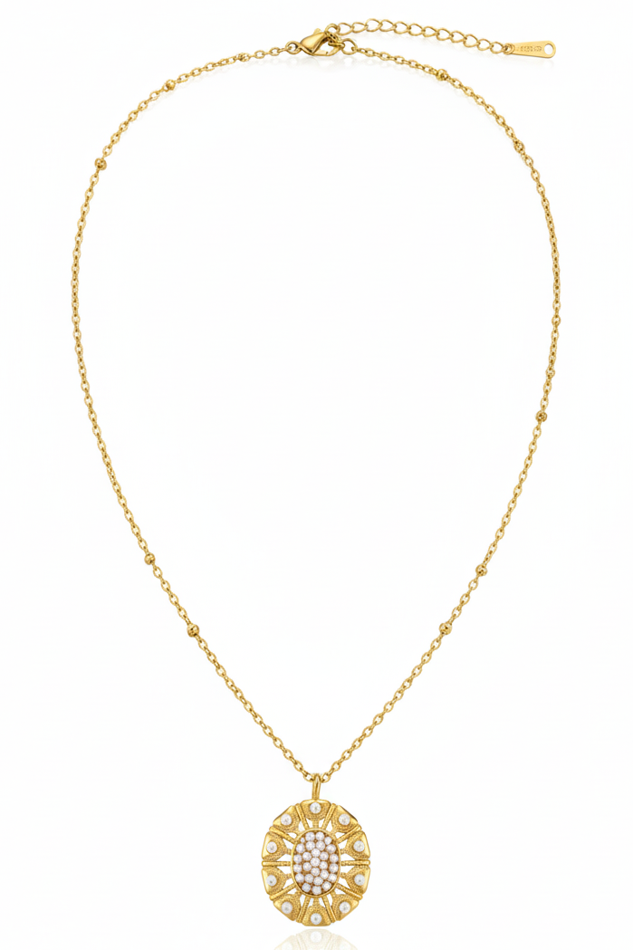 Pearl Mosaic Necklace
