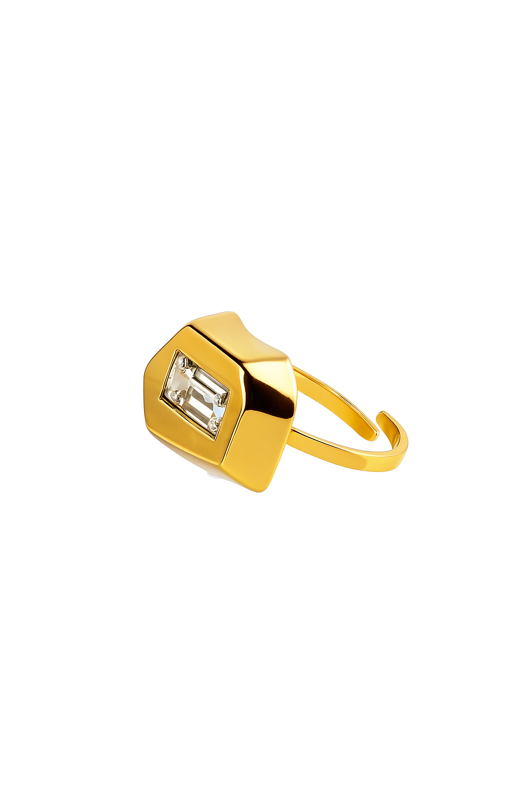 Statement Ring with Crystal Stone