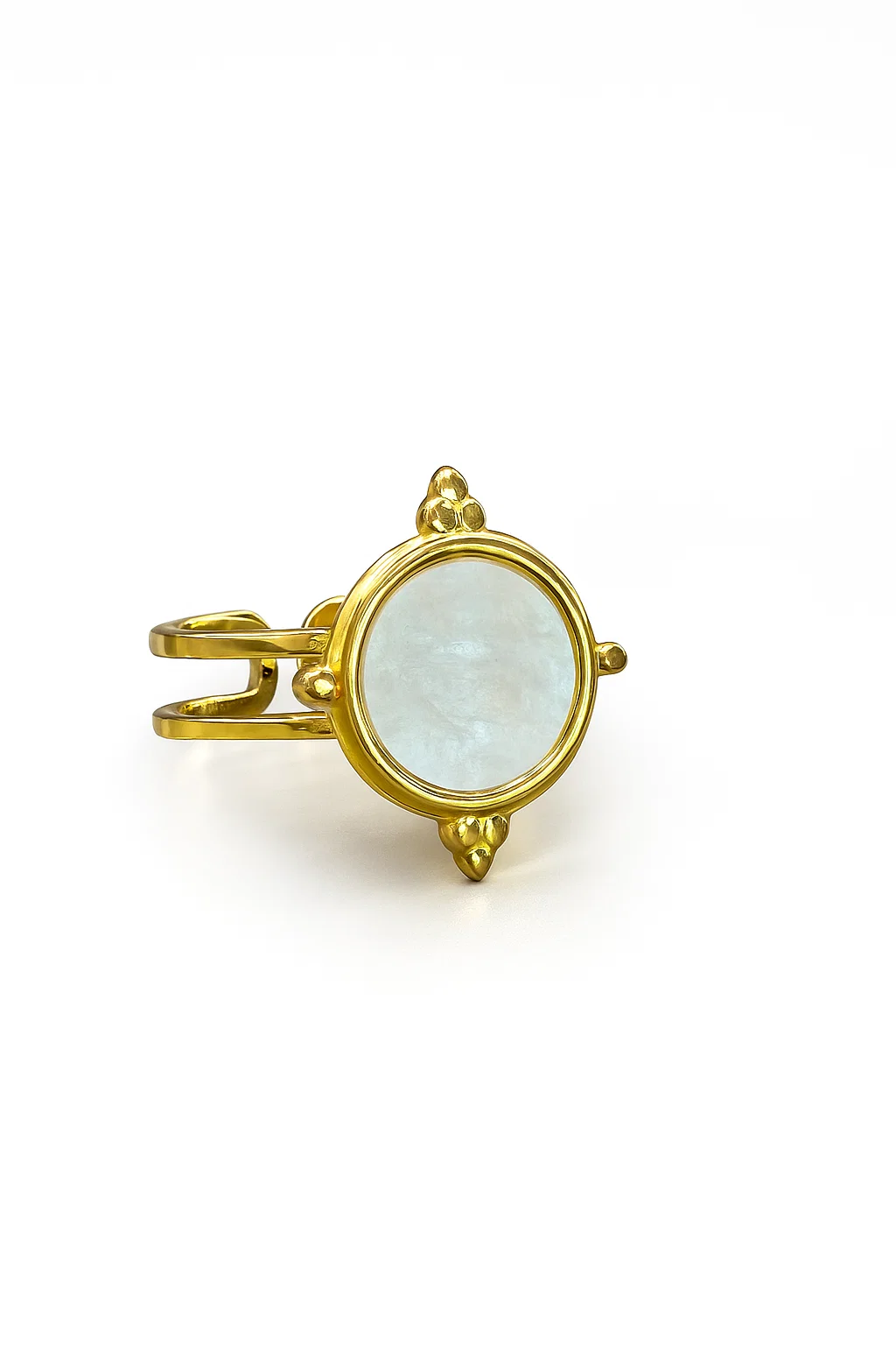Gold Moonstone Ring