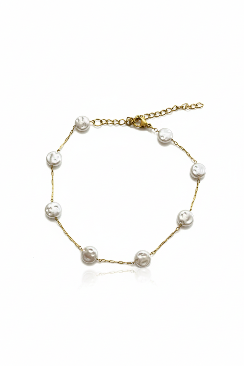 The Luna Coin Pearl Anklet