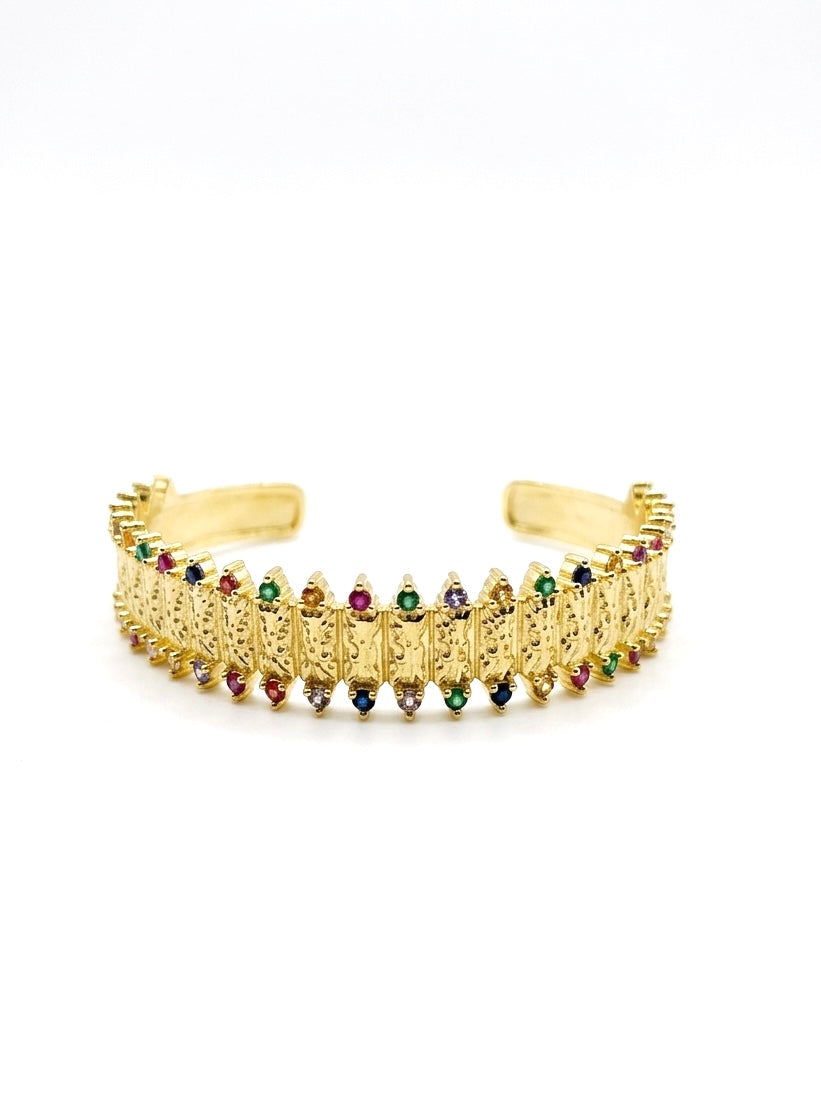 Bohemian Gemstone Crown Cuff